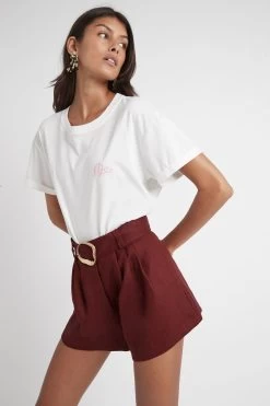 Kasbah Tee -Aje S56 21RE1307 Kasbah Tee White Sunset Stripe 21877 Aje 0342