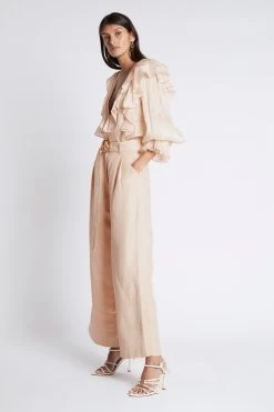 Bellagio Wide Leg Pant -Aje S59 22CR3111 BellagioWideLegPant CoconutCream 211033 Aje 19190