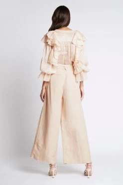 Bellagio Wide Leg Pant -Aje S59 22CR3111 BellagioWideLegPant CoconutCream 211033 Aje 19191