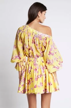 Wildflower Mini Skirt -Aje S61 22CR4080 WildflowerMiniSkirt SunshineFuchsiaFloral 211033 Aje 19224