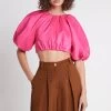 Admiration Lace-Up Cropped Top