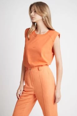 Castello Logo Tank Top -Aje S64 21RE1189 CastelloLogoTankTop Neon Orange 21928 Aje 0909