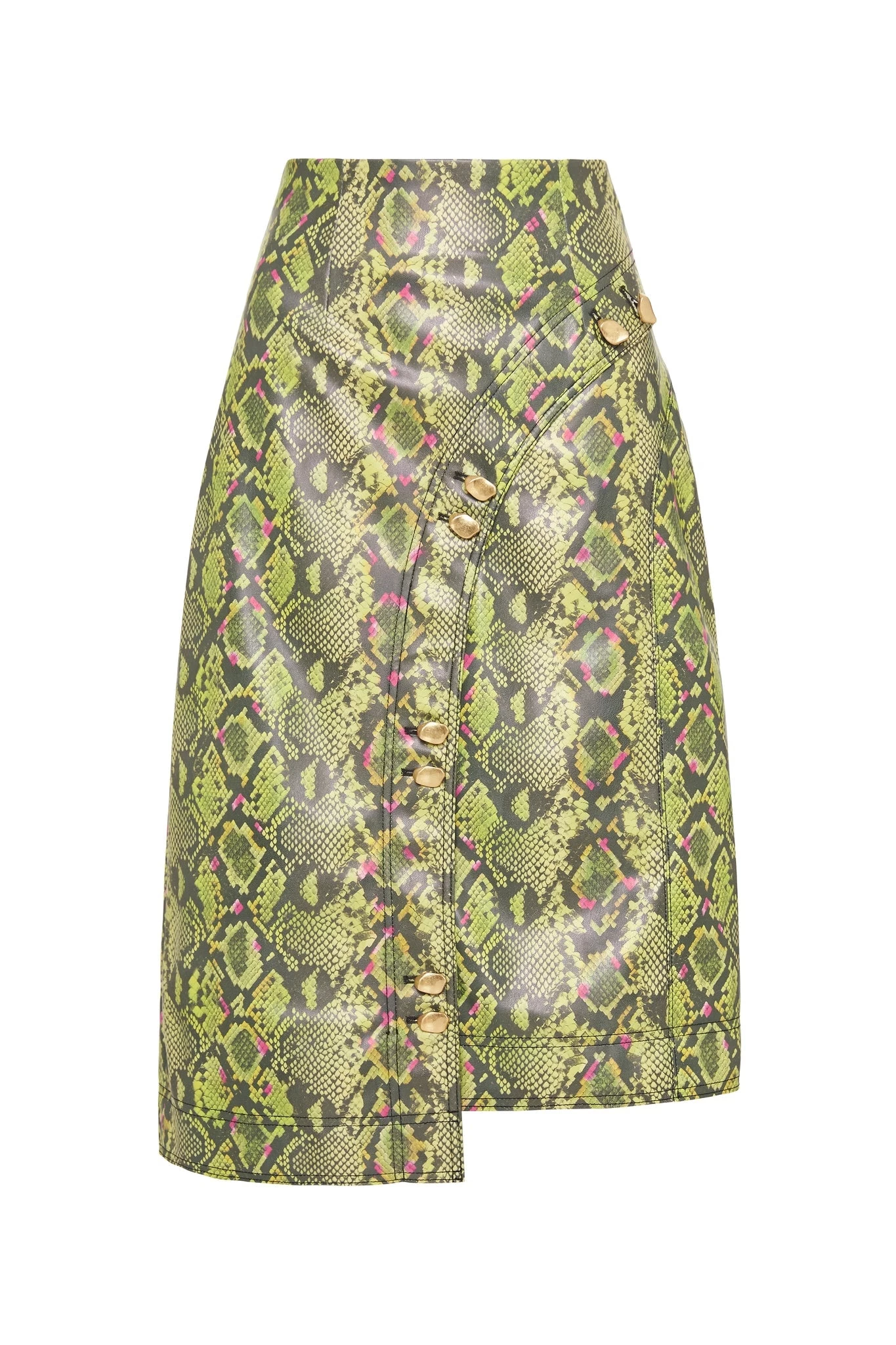 Serpentine Vegan Leather Midi Skirt 2 Serpentine Vegan Leather Midi Skirt - Image 2