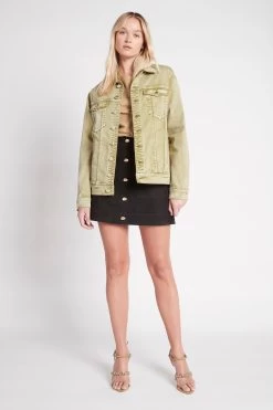 Bellora Denim Oversized Jacket 12 Bellora Denim Oversized Jacket -Aje S69 22SU2098 OLIVEGREENBelloraDenimOversizedJacketOLIVEGREEN 22114 AjeAthletica 0101 fullshot