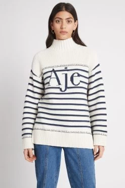 Ernestine Striped Knit Jumper