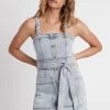 Belmond Button Denim Mini Dress
