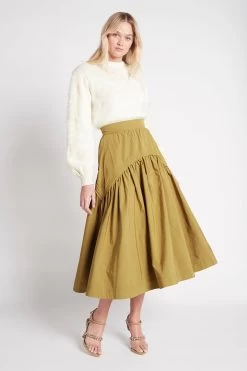 Dominique Knit Jumper -Aje S71 21SS1131 WHITE WHITEDominiqueKnitJumperWHITE WHITE 22114 AjeAthletica 0172 fullshot