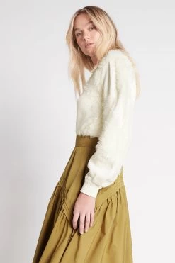 Dominique Knit Jumper -Aje S71 21SS1131 WHITE WHITEDominiqueKnitJumperWHITE WHITE 22114 AjeAthletica 0179