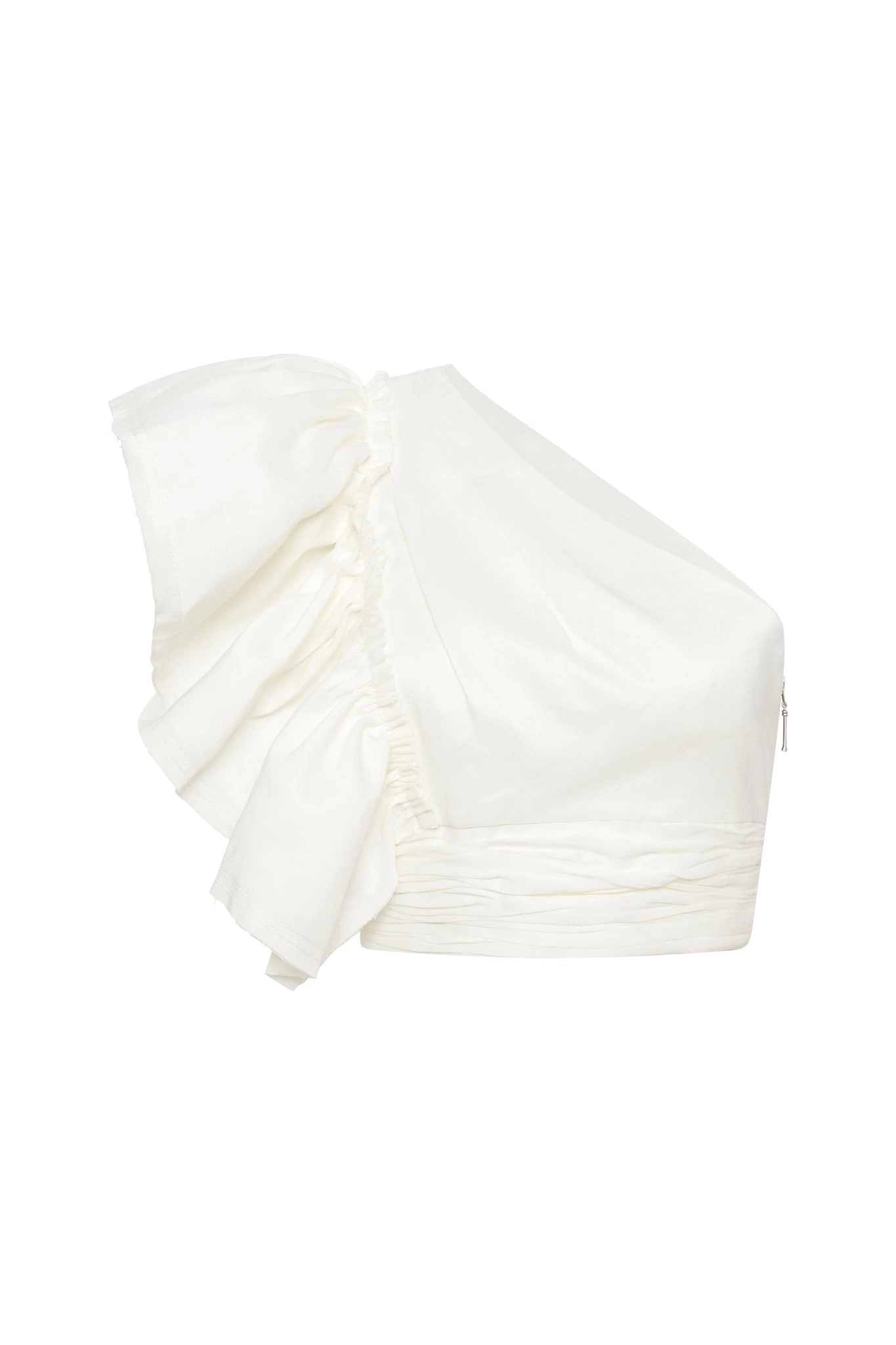 Bonjour One Shoulder Frill Top 2 Bonjour One Shoulder Frill Top - Image 2