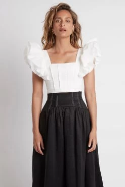 Vanades Frill Crop Top