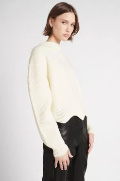 Liberty Turtle Neck Knit Jumper -Aje S80 22AW1601 IVORY LibertyTurtleNeckKnitJumper 22273 Aje 0386