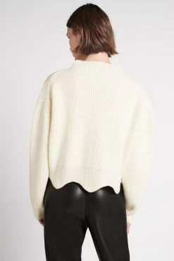 Liberty Turtle Neck Knit Jumper -Aje S80 22AW1601 IVORY LibertyTurtleNeckKnitJumper 22273 Aje 0407