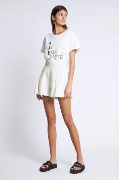 Eau Logo Tee -Aje S9 22CR1332 EauLogoTee White Black 211033 Aje 0993