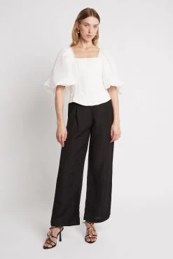 Cecile Puff Sleeve Corset Top