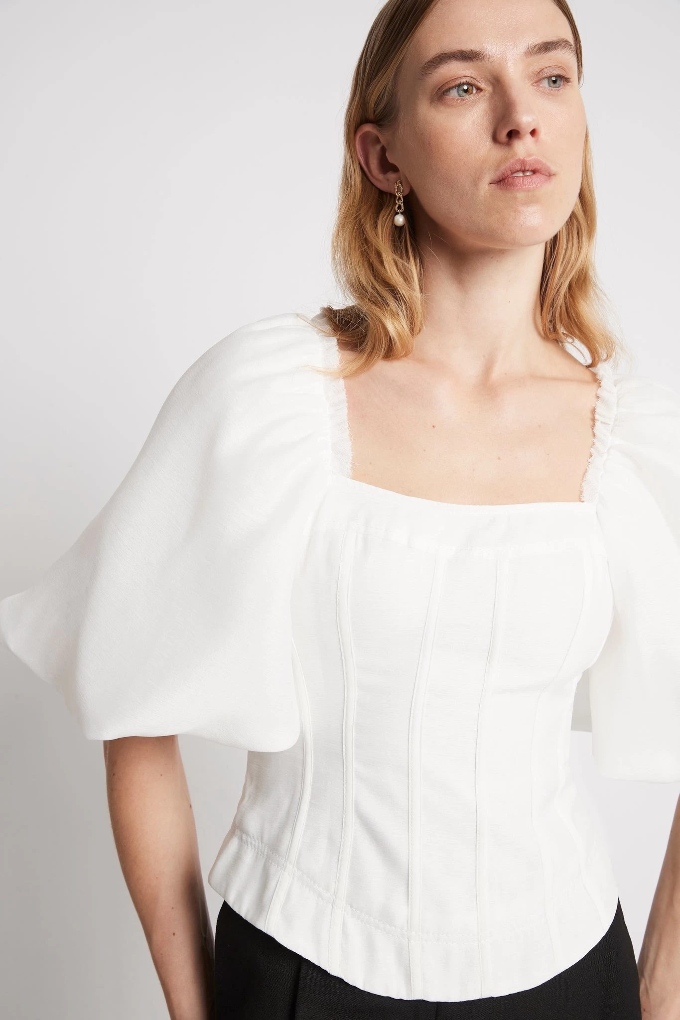 Cecile Puff Sleeve Corset Top 4 Cecile Puff Sleeve Corset Top - Image 4