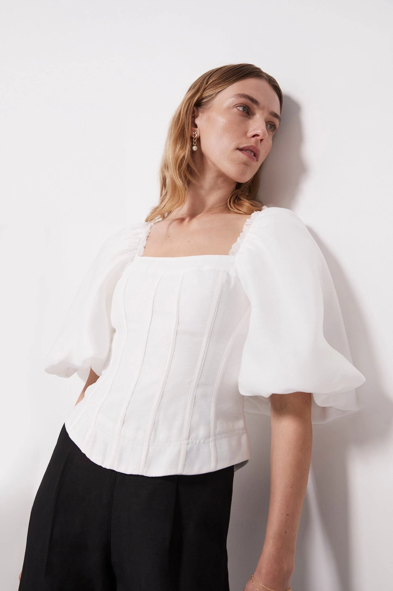 Cecile Puff Sleeve Corset Top 6 Cecile Puff Sleeve Corset Top - Image 6