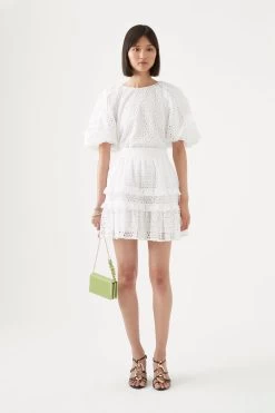 Lita Broderie Mini Skirt