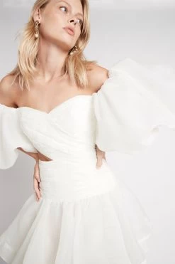 Myriad Cut Out Mini Dress -Aje S9 MyriadCutOutMiniDress22SU5294 IVORY 22011 Aje 0451 detailshot