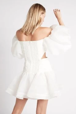 Myriad Cut Out Mini Dress -Aje S9 MyriadCutOutMiniDress22SU5294 IVORY 22011 Aje 0457