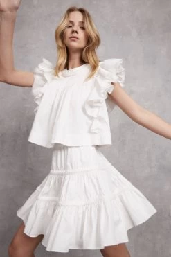 Casabianca Frill Sleeve Top 11 Casabianca Frill Sleeve Top -Aje S99 Content 21943 Aje 1510 2 fbf55ebb d285 46fa a386 2632a4e6f491