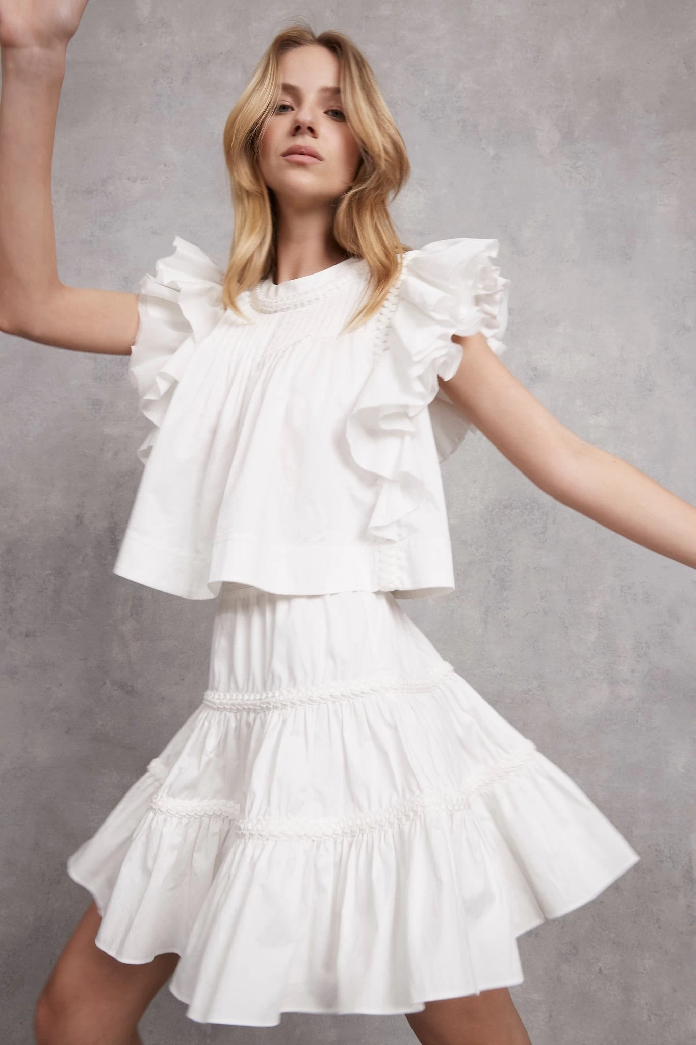 Casabianca Frill Sleeve Top 4 Casabianca Frill Sleeve Top - Image 4