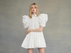 Swift Butterfly Sleeve Smock Dress -Aje Swift Butterfly Sleeve Smock Dress landsape