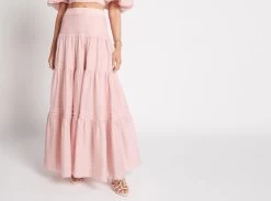 Imprint Maxi Skirt -Aje aje blush pink maxi skirt