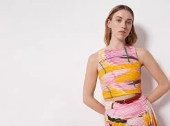 Palette Ruched Top 13 Palette Ruched Top -Aje aje expression print cropped top