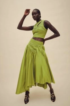 Jolie Asymmetric Midi Skirt