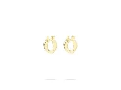 Rue Logo Chain Link Stud -Aje aje logo stud gold