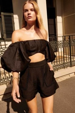 Eugenie Off Shoulder Crop Top 13 Eugenie Off Shoulder Crop Top -Aje blackbeadedset web