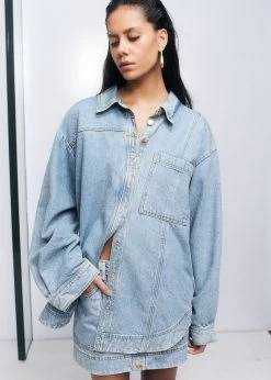 Aje X Outland Denim Shirt -Aje dyETB6mx