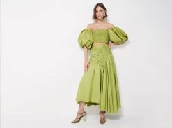 Siren Drawstring Midi Skirt -Aje ll4 dcb89e17 7b47 4685 91f4 ea0cc9e23a88