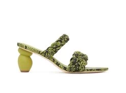 Stone Woven Heeled Sandal -Aje ll7