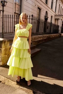 Medina Tiered Midi Skirt