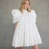 Swift Butterfly Sleeve Smock Dress